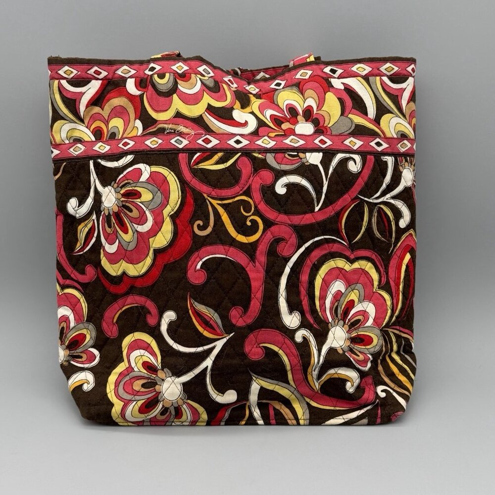 Vera Bradley Medium Tote Bag Handbag Puccini Pattern Purse 12"W x 12"H - Picture 5 of 10
